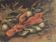 Still life wtih Mussels and Shrimps (nn04) Vincent Van Gogh